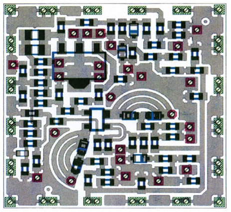 Layout of the dual-band concurrent oscillator (patented).